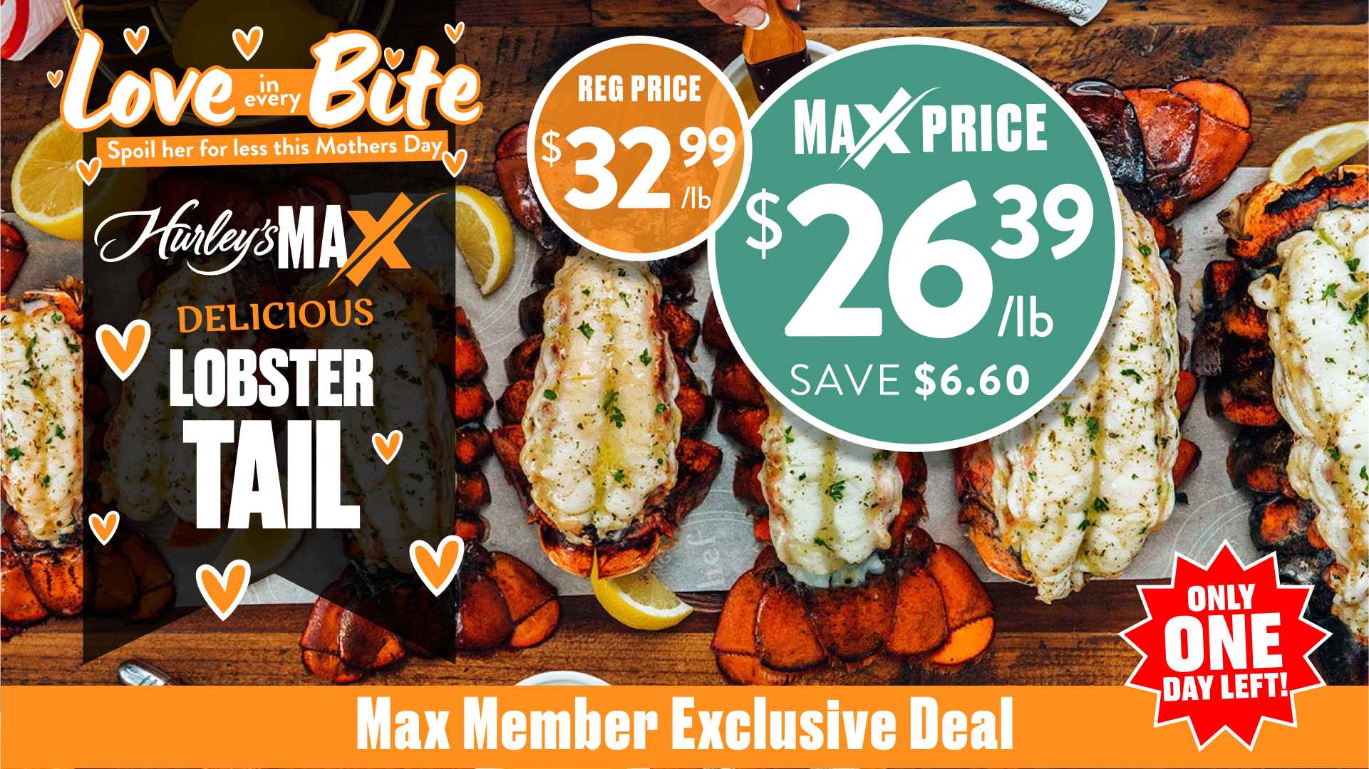 Mothers Day Suf & Turf Lobster Tail (1)